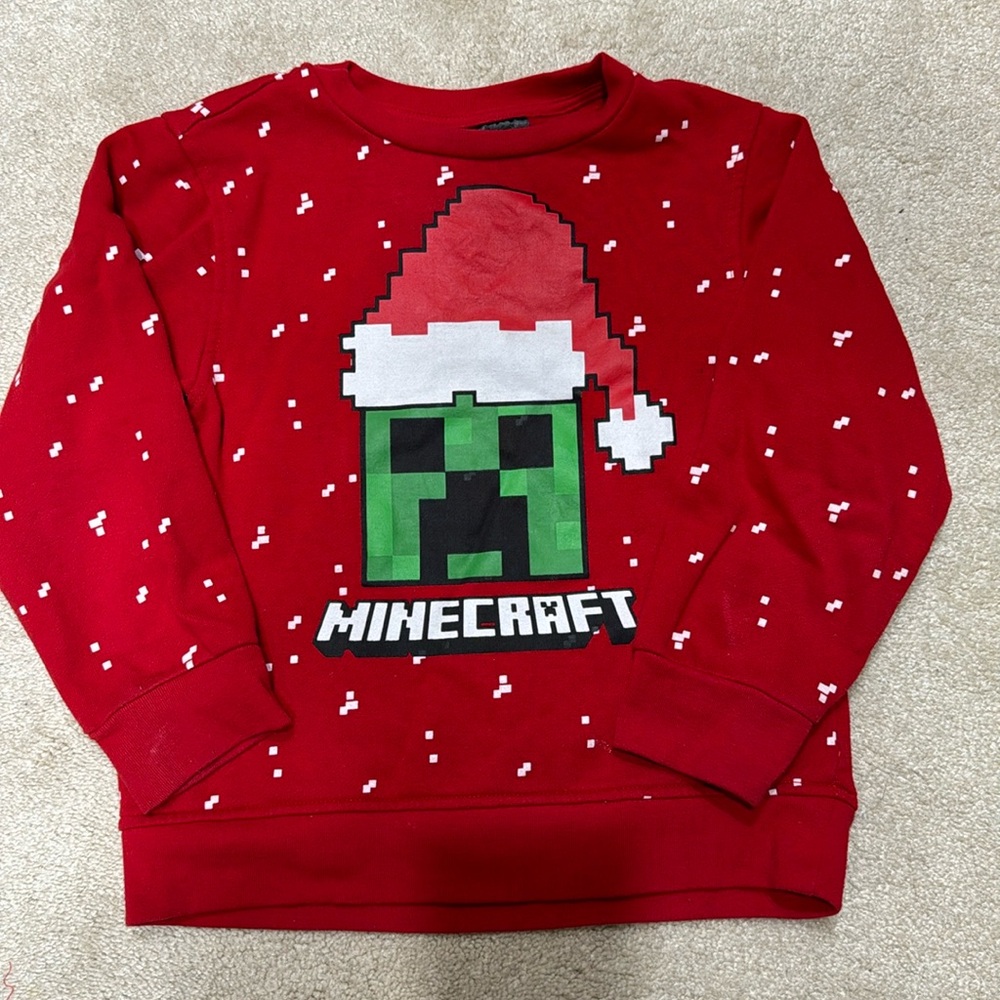 Minecraft holiday sweatshirt